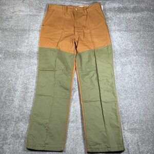 NWT VTG SafeTBak Pants Men's 38x32 Brown Brush Briar Hunting Nylon Faced Canvas